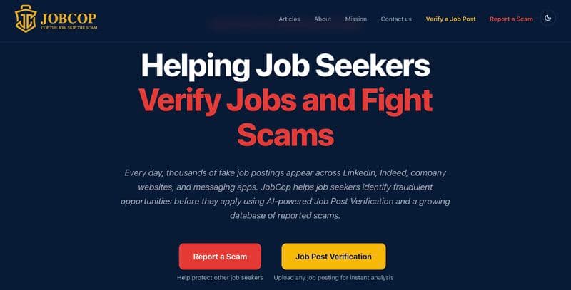 #jobcop #jobscams #jobsearch #cybersecurity #recruitment #hiring #employment #fraudprevention #careeradvice #ai